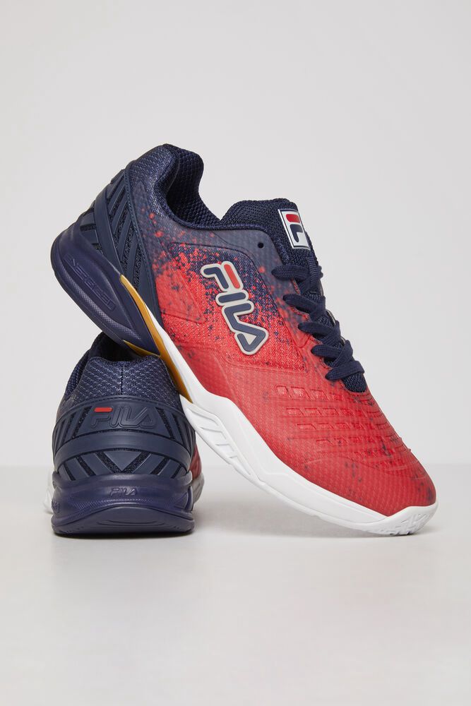 Fila Tennis Shoes Mens Navy/Red - Axilus 2 Energized - Philippines 9602754-OY